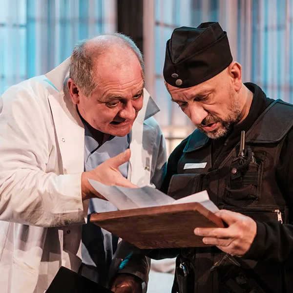 „Wojna na trzecim piętrze”, na zdjęciu Mariusz Witkowski, Robert Latusek, Mariusz Siudziński, fot. Bartek Warzecha