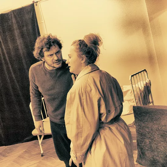 „Dzień Walentego” | Marcin Włodarski, Iwona Karlicka | zdjęcie z próby | fot. Marcin Nowak