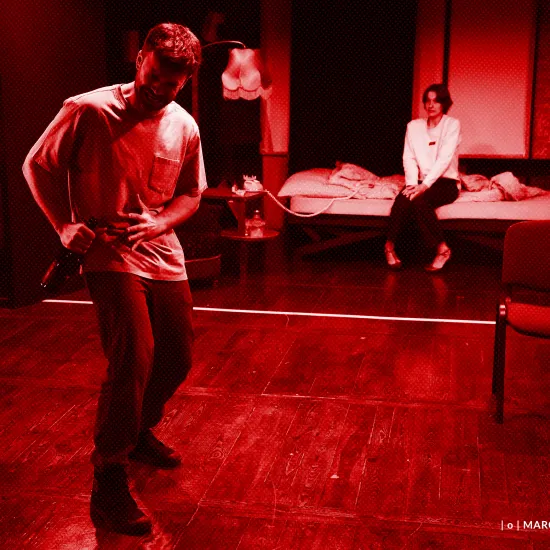 Próba do spektaklu „Morderstwo w hotelu", fot. Marcin Nowak