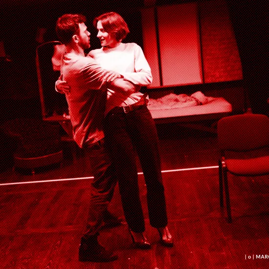 Próba do spektaklu „Morderstwo w hotelu", fot. Marcin Nowak